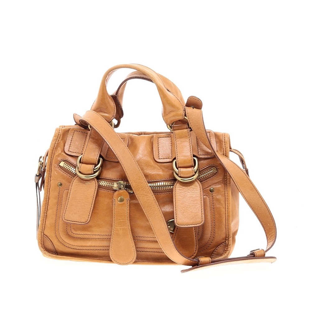 Chloé Tan Leather Bay Bag